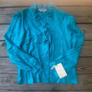 VTG ‘70s Judy Bond Deadstock Ruffle Blouse